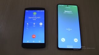 Over the Horizon Incoming call amp Outgoing call at the Same time Samsung Galaxy A51LG Google Nexus 5 [upl. by Derwin980]