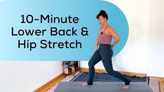 10Minute Standing Yoga for Hips Hamstrings amp Sciatic Relief  Standing Yoga Hands Free Yoga [upl. by Ahswat202]