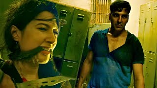 Akshay Kumar की बहन पर चाकू रखनेवाला दहशतवादी का हुआ बेहाल  Fight Scenes  Holiday Movie 2014 [upl. by Attaymik]