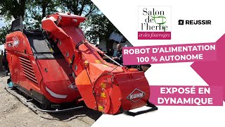 Kuhn Aura  un robot dalimentation 100  autonome exposé en dynamique au Salon de lherbe [upl. by Larrie]