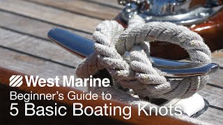 Beginners Guide to 5 Basic Boating Knots [upl. by Laroc]