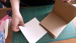 Tuto mini album enveloppes kraft  partie 1 [upl. by Yenahpets]