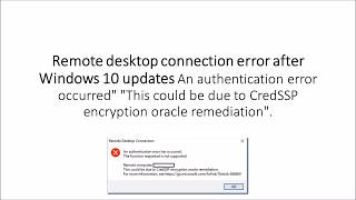 unable to connect to rdp after Windows 10 updates KB4103727 [upl. by Annadiane]
