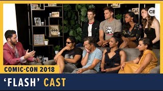 The Flash Cast  SDCC 2018 Exclusive Interview [upl. by Aiuoqes]