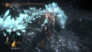 Dark Souls III Untended Graves Two Giants Crystal Lizard PS4 1080p [upl. by Serles]