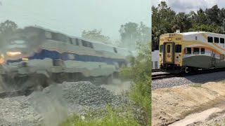 Railfanning Amtrak and SunRail on Deland station opening day ft 164 81224 [upl. by Ivonne1]