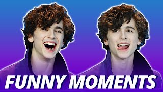 Timothée Chalamet Is Like A Puppy In Human Form  Funny Moments [upl. by Saphra105]