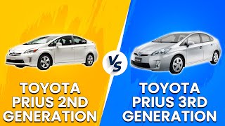 Toyota Prius 2nd Gen vs Toyota Prius 3rd Gen  Which Car Is Better SideBySide Comparison [upl. by Brendin623]