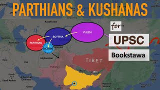 Parthians amp Kushans  Foreign Invasion in India  Ancient History for UPSC [upl. by Dzoba200]