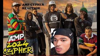 Plaqueboymax Reacts to AMP FRESHMAN CYPHER 2024 [upl. by Dorsy]