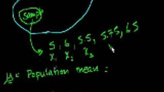 Statistics Sample vs Population Mean [upl. by Annice]