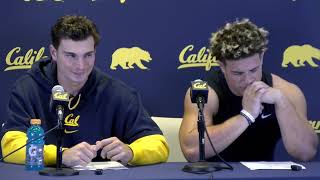 Cal Football Cal vs Miami 1052024 Postgame Presser  Fernando Mendoza amp Cade Uluave [upl. by Ennahgiel]