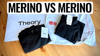 UNIQLO VS THEORY all MERINO is not Created Equally [upl. by Aliuqa]