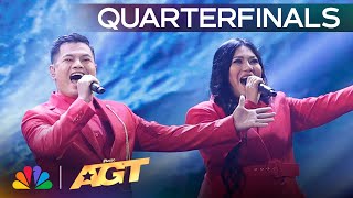 L6 Sings quotRewrite The Starsquot From The Greatest Showman  Quarterfinals  AGT 2024 [upl. by Iram]