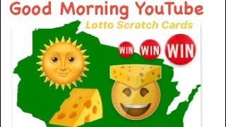 Good Morning Wisconsin lotterygames wisconsinlottery lottoscratchcards fun wow [upl. by Anaerb]