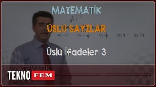 YGSLYS MATEMATİK  Üslü İfadeler 3 [upl. by Garnes]