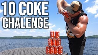 10x COCA COLA DRINKING shotgunning CHALLENGE [upl. by Boles]