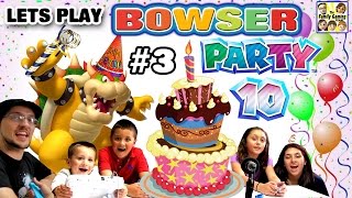 Lets Play MARIO PARTY 10 Bowser Party in Mushroom Park FGTEEV 5 Player FAMILY GAMEPLAY Part 3 [upl. by Nuy]