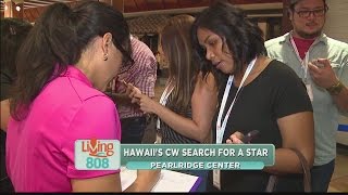 Hawaii CW Star hopefuls audition at Pearlridge Center [upl. by Acirrehs]