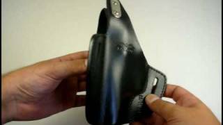 it34 Falco Leather Belt Gun Holster for Glock Walther Sig Sauer [upl. by Abigail]