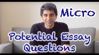 Microeconomics Potential Exam Essay Questions [upl. by Anim]