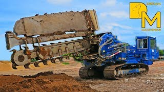 Amazing trench plows  never seen before  Mastenbroek 4050 amp Hüntelmann GIGANT 3400 [upl. by Reteid]