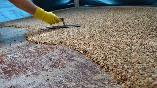 HowTo Install Epoxy Natural Stone Flooring [upl. by Ellennahs]