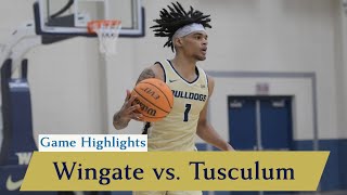 Game Highlights Wingate Mens Basketball vs Tusculum 162024 [upl. by Tyra258]