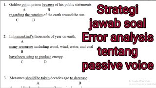 PASSIVE VOICE  Trik amp Tips toefl written expression [upl. by Giliane259]