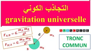 أول درس فيزياء للجدع المشترك Gravitation universelle partie 1 [upl. by Ateloj578]