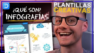 Que es una INFOGRAFÍA y como HACER una PASO a PASO  Plantillas Editables [upl. by Sigvard]