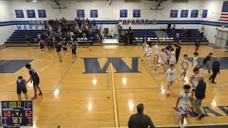 Waldwick High School vs New Milford High School Mens Varsity Basketball [upl. by Topper]