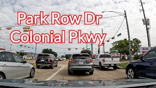 4K Park Row Dr  Colonial Pkwy driving Houston Texas [upl. by Rosdniw]