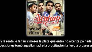 Aventura  Amor de Madre lyric  letra [upl. by Anirbes]