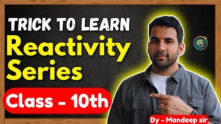 Trick to Learn Reactivity Series  Class 10  CBSE NCERT  education [upl. by Anitsud]