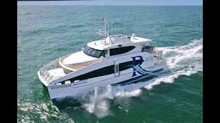 24m Catamaran Ferry  Riverside Avalon  designed by Incat Crowhter [upl. by Savanna]