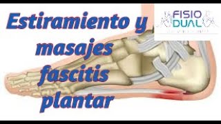 Estiramientos y Masaje para Fascitis Plantar [upl. by Lundin]