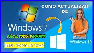 🔴 Como actualizar de Windows 7 a Windows 10 y 11 fácil y rápido sin programas sin formatear PC [upl. by Krystyna]