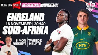 ENGELAND VS SPRINGBOKKE  TWEEDE HELFTE  RADIORUGBY [upl. by Nuahsad794]