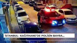 İstanbul Kağıthanede polisin bayrak hassasiyeti [upl. by Worra]