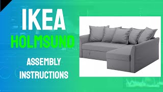 IKEA Holmsund Sofabed Assembly Instructions [upl. by Crisey]