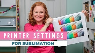 Sublimation Printer Settings and Manual Color Correction [upl. by Anivad761]