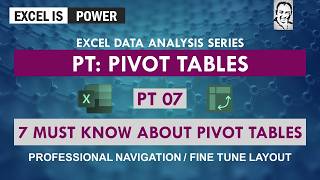 PT07 Excel Pivot Tables7 Power Features you must know about Pivot Tables [upl. by Etnuahs37]