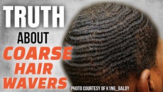 How To Get 360 Waves The Truth About Coarse Hair Wavers Texture [upl. by Meghan216]