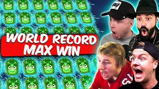 REACTOONZ WORLD RECORD BIGGEST WINS Top 10 Roshtein Xposed Spinlife [upl. by Fira]