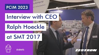 Video interview with CEO Ralph Hoeckle at SMT Hybrid amp Packaging 2017 [upl. by Ydualc182]