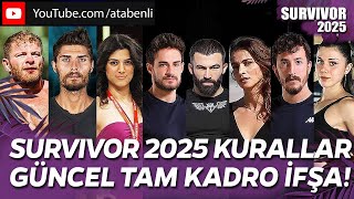 SURVIVOR 2025 TÜM KADRO İFŞA ALLSTAR GÖNÜLLÜLER SMS DÜELLO YENİ SİSTEM TURABİ BATUHAN ADEM TV 8 İZLE [upl. by Egiedan]