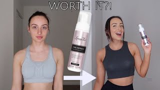 Loving Tan 2 HR Express Self Tanning Mousse Ultra Dark Review  Demo [upl. by Benedicto963]