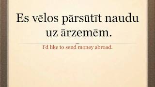 Learn Latvian Language  At the Bank [upl. by Alemap]