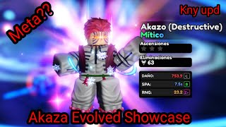 Akaza evo showcase  Anime Vanguards [upl. by Aroel]